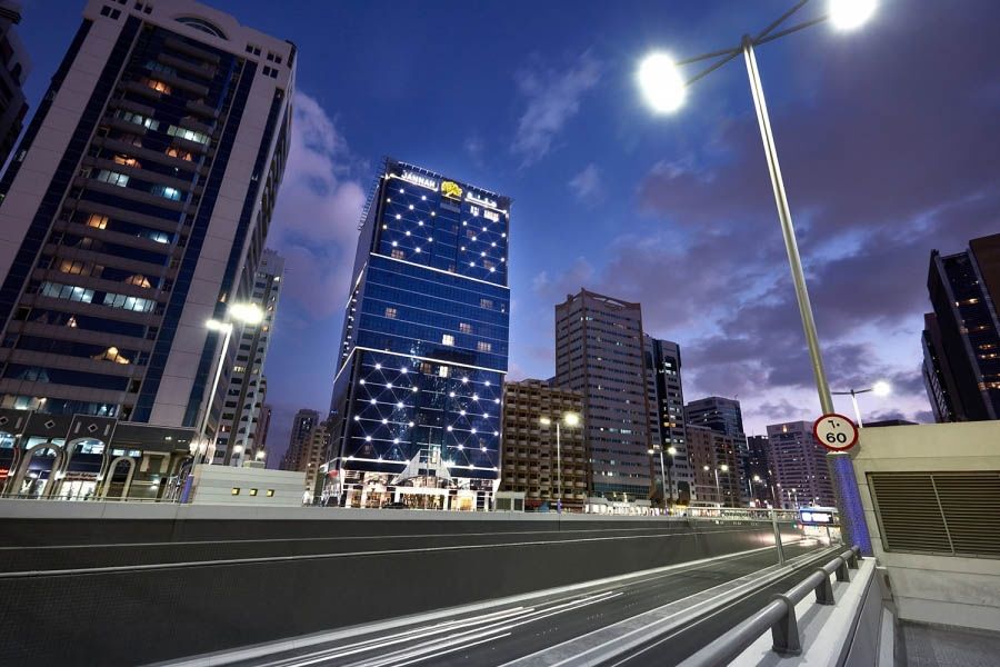 Jannah Burj Al Sarab Hotel Abu Dhabi Exterior foto The new city of Lusail